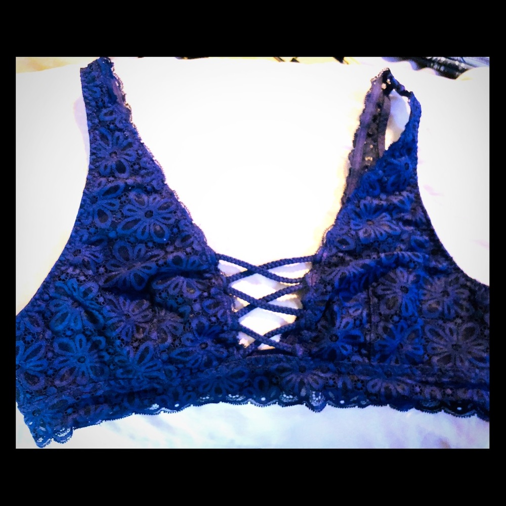 Victoria Secrets navy lace bralette